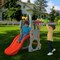 5-in-1 Kids Climber Slide Playset with Basketball & Telescope